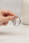 Stylish and Modern Metallic Gray Hoop Earrings for Women for Everyday Wear - 4