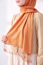Double Sided Silk Shawl Orange - 3
