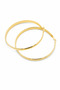 Yellow Color Shiny Hoop Earrings Women's Bijouterie Jewelry Accessory Stylish and Modern Design