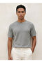 Crew Neck Popcorn Textured T-shirt