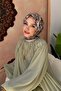 وشاح فيراي ناعم باللون البني