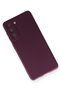 Compatible Case for Samsung Galaxy S21 Fe Yumuaşk Colorful Flexible Premium Rubber Silicone - Plum - 3