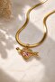 Figured Anti-Tarnish Steel Adjustable Chain Luxury Necklace - 2