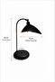 Nordic Arc Black Metal Table Lamp – Modern Decorative Study and Bedside Lampshade - 6