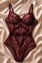 Bee Sienna Dantelli Transparan Bodysuit - 5