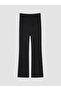 Black Paneled Spanish Flare Maternity Sweatpants - 6