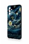 Samsung A04S Compatible Starry Night Patterned Silicone Case - 4