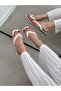 White Leather (Laddies) Women's Flip-Flops - 3
