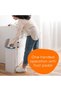 Diaper Genie Select Odor Lock Stainless Steel Diaper Pail Grey | Hands-Free Step Pedal | Odor Control | Large Capacity Baby Nappy Trash Can - 6