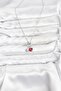 316L Steel Chain Silver Color Cherry Model Zircon Stone Women's Necklace - 2
