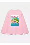 100% Cotton Oversize Fit Italy Printed - Crew Neck Long Sleeve T-Shirt