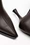Lina Brown Pointed Toe Heeled Women's Boots - 2