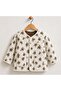Girl's Quilted Patterned Seasonal Coat – Soft Jacket with Snap Pockets, Ages 5-8 - 2