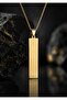 Stainless Steel Watch Dial Design Roman Number Men's Bar Necklace - 3