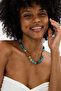 Tessera Natural Stone Glass Bead Necklace