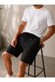 Men's Linen Shorts Wide Fit Elastic Waist Lace-Up Summer Casual Comfortable Woven Shorts - 8