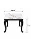 Rectangular Ceramic Tea Table Set with Black Frame, 5 Pieces - 3