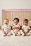 3-Piece Baby Long Romper Set |   Kiz Bebek |   100% Cotton Rib |   Ecru / Beige, Cream, Light Beige - 6