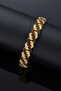 Black Stone Detailed Cuban Chain Bracelet