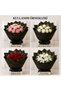 Black Gold English Newspaper Patterned Bouquet Wrapping Paper 57X57 cm Flower and Gift Package 4 Pieces - 5