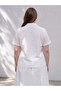 White Plus Size Brode Women's Shirt - 4