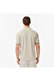 Men's Beige Regular Fit Polo Neck T-Shirt - 2