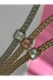Teny Model Gold Pink Metal Cord Women's Wristwatch - 5