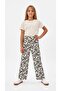 Girl's Wide-Leg Pleated Pants / Children's Wide-Leg Pants / Patterned Pleated Pants - 3