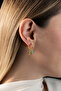 15mm Dangle Starfish and Flower Steel Earrings - 5
