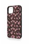 iPhone 13 Compatible Mini Pink Flower Pattern Silicone Case - 4