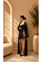 6 Piece Dowry Satin Nightgown Dressing Gown Pajama Set |   6-Piece Bridal Set with Shorts - 4