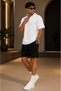 Premium Ribbed Ottoman Fabric Polo Collar Unisex T-Shirt and Shorts Set Women's and Men's Set