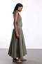 Green Gingham Pattern Vest Skirt Set 8411 - 5