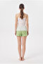 100% Cotton Combed Favored Pattern Women's Shorts Set with Straps - 5