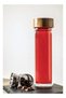 JM Double Wall Vacuum Flask & Thermos Glass Tea Water Bottle 500ml – Heat Resistant Glass Bottle with Stainless Steel Infuser & Bamboo Lid - 5