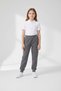 Unisex Kids 2 Thread Seasonal Ribbed Waist Jogger Compact Gray Combed Cotton Trousers Tracksuit - 2