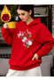 Unisex Floral Printed Hooded Kangaroo Pocket Comfortable Fit Regular Cut Sweatshirt