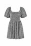 Large Besen Patterned Balloon Sleeve Dress - 7