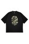 Unisex Women's Men's Bape Gorilla Camouflage Patterned Design Printed Oversized Thick Fabric Relaxed Fit T-Shirt - 3