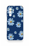 Samsung A17 Compatible Blue Daisy Patterned Silicone Case - 2