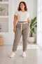 Women's Elastic Waist Belt Detailed Lycra Comfortable Fit Italian Trousers
