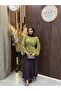 Elya Zippered Cross-Cut Tencel Modal Blouse |   Green - 3