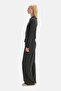 Gray Melange Basic Rib Pants - 3