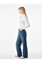 Cotton Buttoned Corset Detailed Polo Collar Long Sleeve T-Shirt - 3