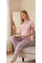 Marilyn Short Sleeve Women's Pajama Set Pink