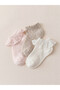 Esvab • Modern & Stylish Ruffled Baby Girl Booties Socks 3-Piece Set