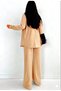 Women's Suit Shirt Crop Pants Combination - 6