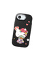 iPhone 17E Compatible Case with Camera Protector Black Silicone Couple Phone Case with Kitty Pattern - 3