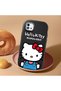 Realme C20A Compatible Case Camera Protector Black Silicone Couple Phone Case with Kitty Pattern - 2
