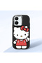 Vivo Y36 Compatible Case Camera Protector Black Silicone Couple Phone Case Kitty Pattern